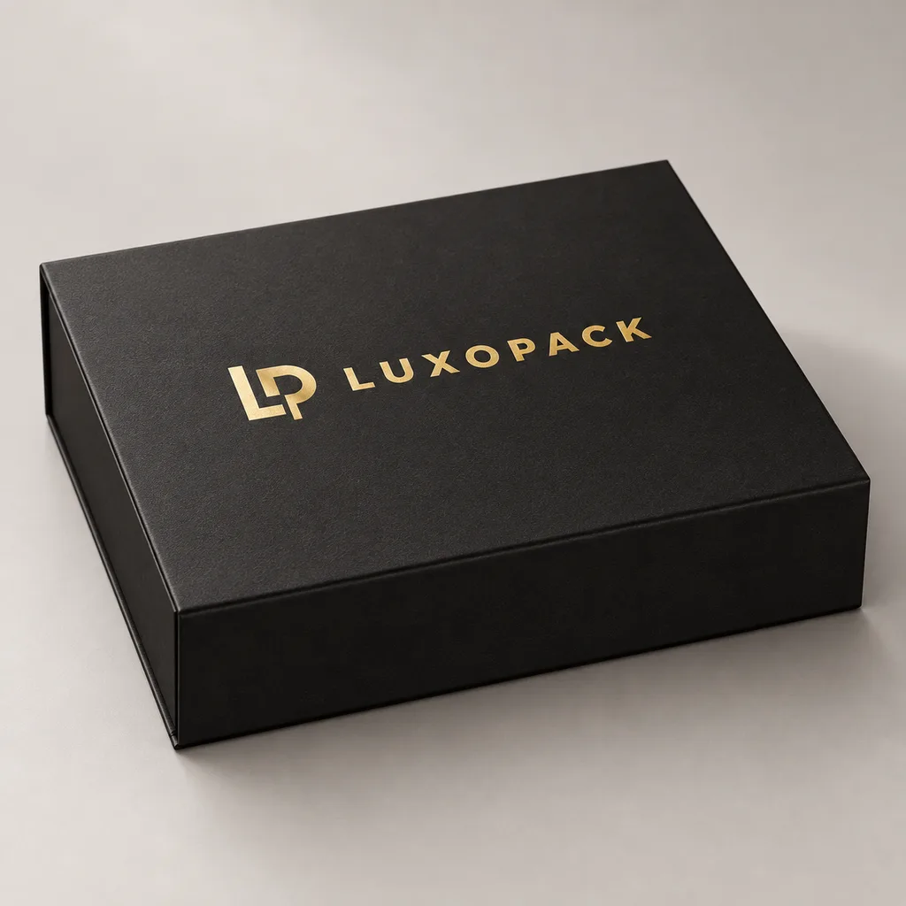Black Magnetic Gift Box by LuxoPack