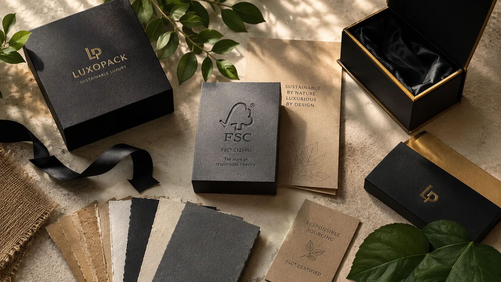 Sustainable Luxury Packaging Samples