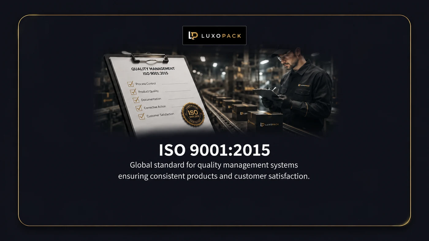 LuxoPack ISO 9001:2015 quality management