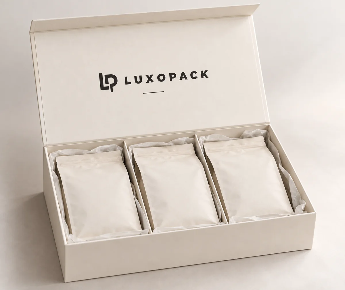 Coffee & Tea Gift Box concept render 2 by LuxoPack
