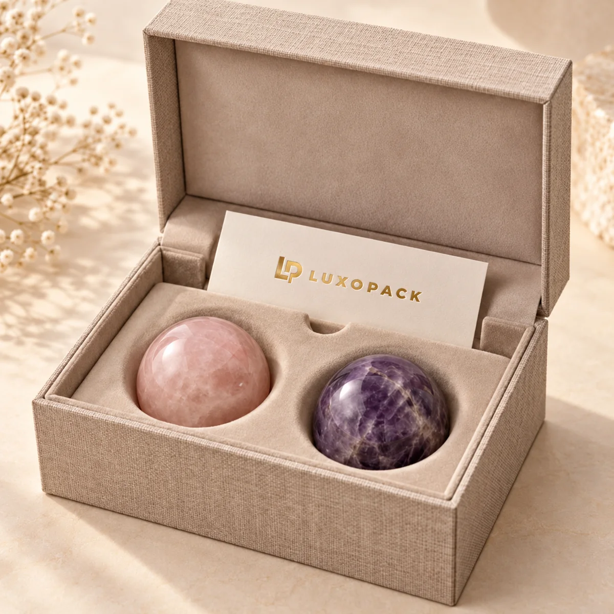 Crystal & Gemstone Presentation Box concept render 2 by LuxoPack