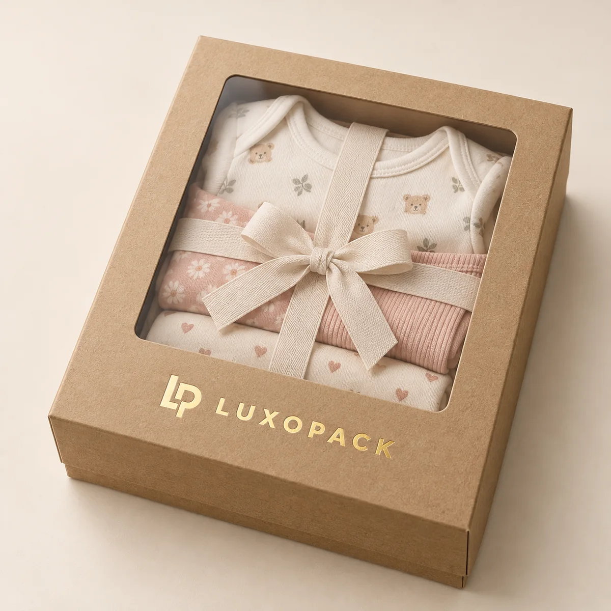 Gift Box with Window by LuxoPack, concept render