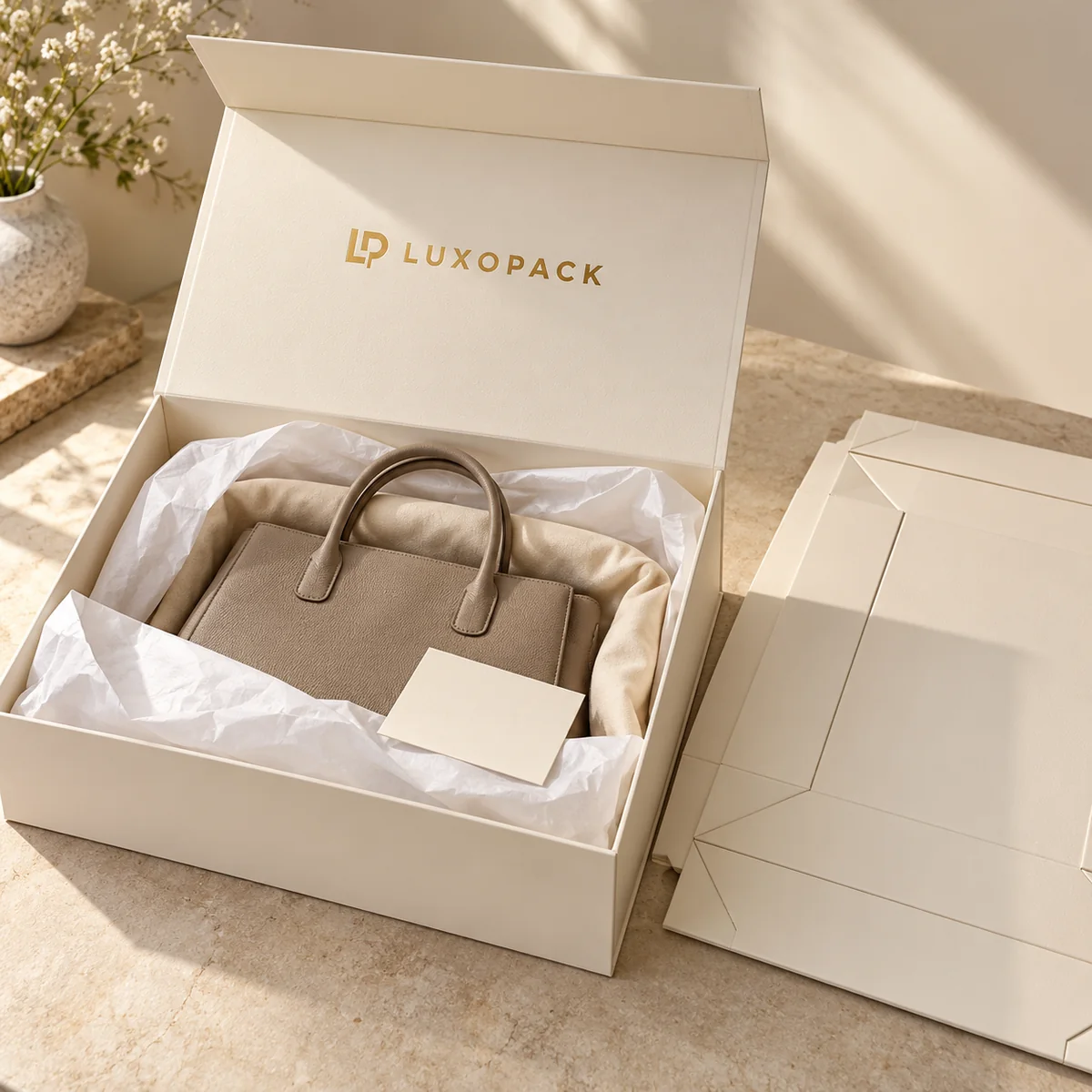 Handbag Packaging Box by LuxoPack, concept render