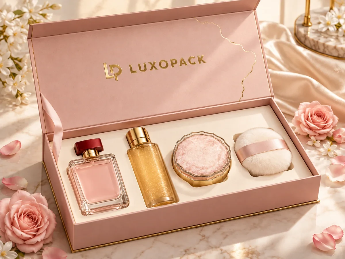 Fragrance & Beauty Gift Set Box by LuxoPack, concept render