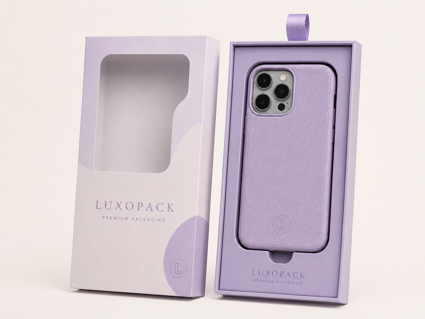 Custom Phone Case Retail Packaging Box window rigid box China factory direct